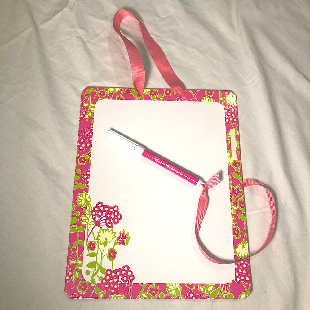 Lilly Pulitzer white board- WFH item